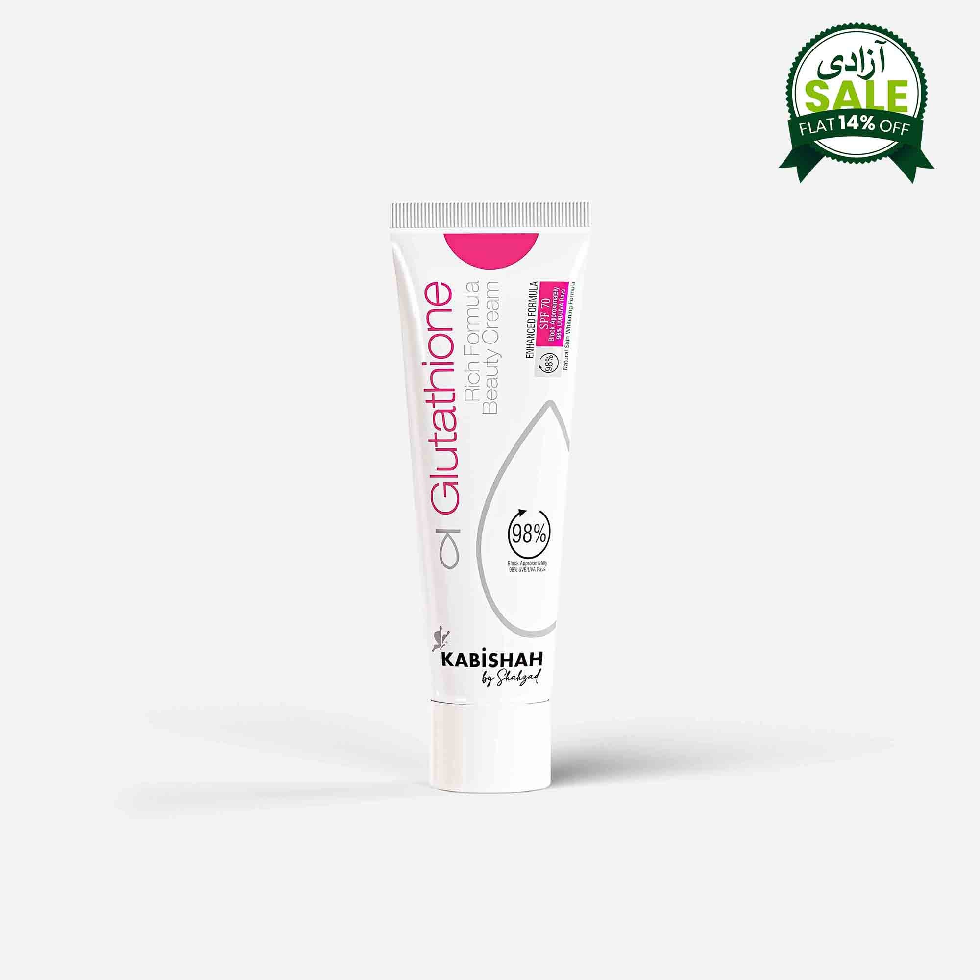 Glutathione 3% Rich Formula Beauty Cream Online Pakistan – Kabishah