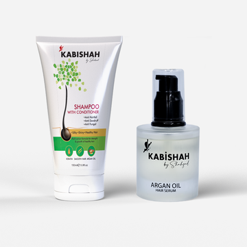 Hair Care Bundle: Argan Oil Hair Serum + Shampoo